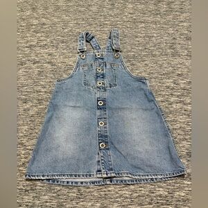 Zara Girls Overall Dress Denim Size 8